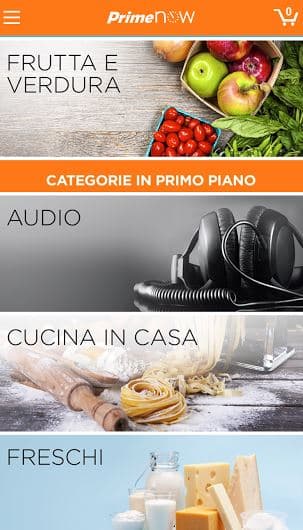 Amazon Prime Now: anche in Italia consegna di frutta e verdura in 1 ora